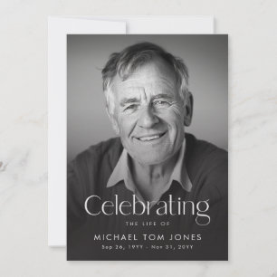 Photo Celebration of Life Funeral Program