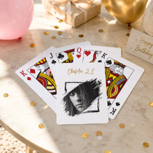 Photo Chapter 21 birthday Poker Cards