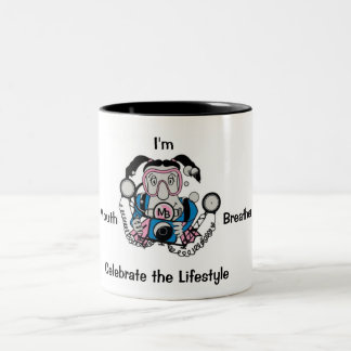 Photo Chick Diver Two-Tone Coffee Mug