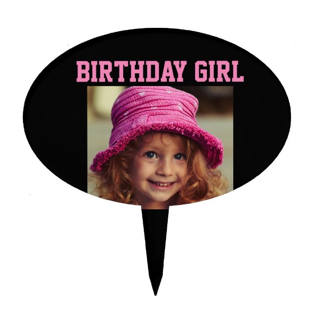 PHOTO CHILD'S CUSTOM BIRTHDAY CAKE TOPPERS (Front)