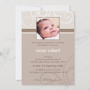 PHOTO CHRISTENING INVITES :: charity 1P