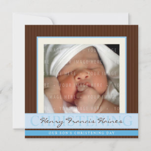 PHOTO CHRISTENING INVITES :: elegance 5SQ