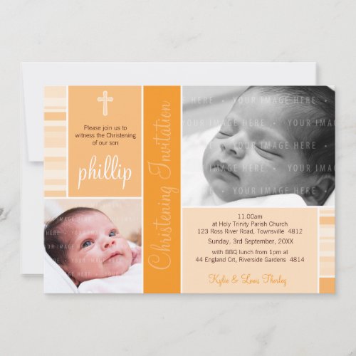 PHOTO CHRISTENING INVITES essence 8L Invitation