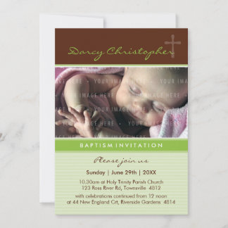 PHOTO CHRISTENING INVITES :: faith 7P