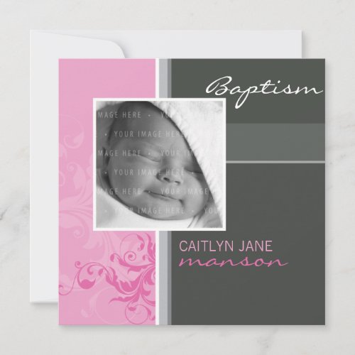 PHOTO CHRISTENING INVITES :: posh 2SQ