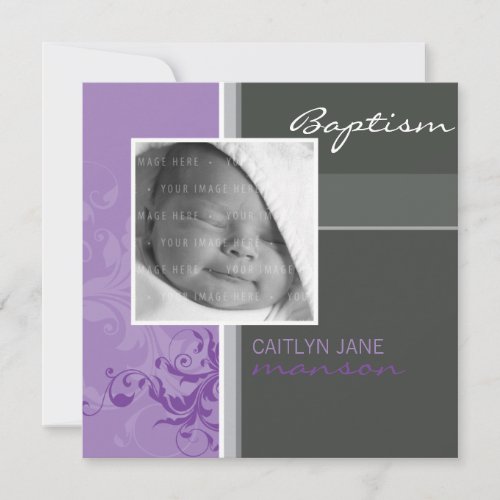 PHOTO CHRISTENING INVITES :: posh 3SQ