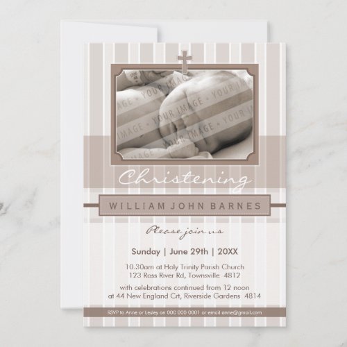 PHOTO CHRISTENING INVITES :: stylishly 1P
