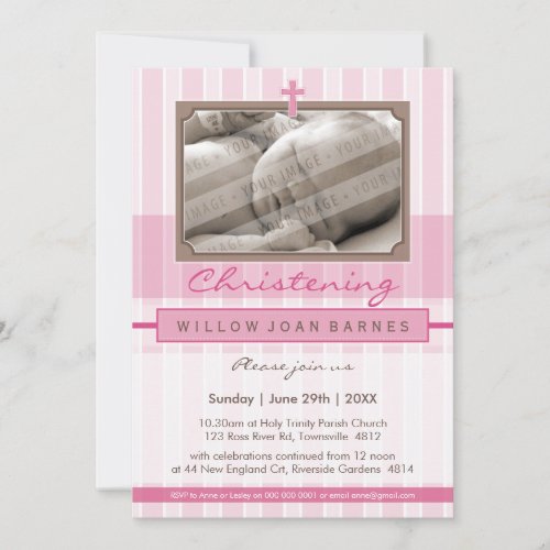 PHOTO CHRISTENING INVITES :: stylishly 2P
