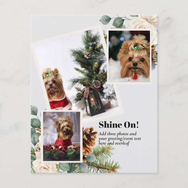 PHOTO CHRISTMAS - Add 3 Family Photos  Flyer (Front)