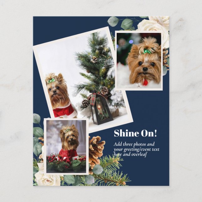 PHOTO CHRISTMAS - Add 3 Family Photos  Flyer (Front)