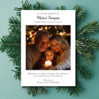 Photo Christmas Card After a Death In Family