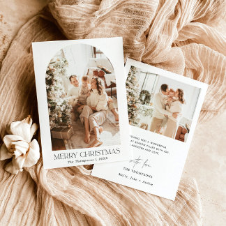 Photo Christmas Card | Arched Photo Holiday Card