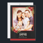 Photo Christmas Card | Chalkboard Floral<br><div class="desc">Photo Christmas Card | Chalkboard Floral</div>