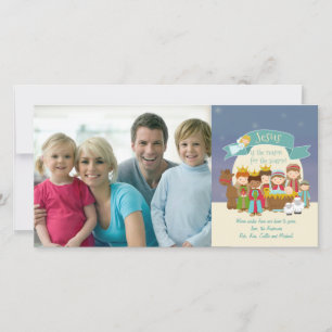 Photo Christmas Card - Nativity Scene