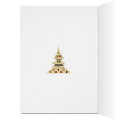 Photo Christmas Card with Evergreen Overlay (Inside (Left))