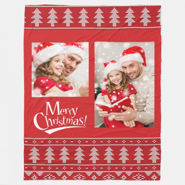 PHOTO Christmas  Fleece Blanket (Front)