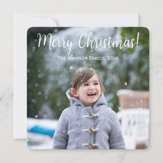 Photo Christmas Greetings Card