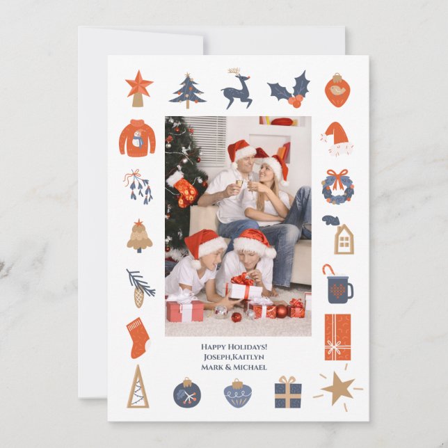 Photo Christmas  Holiday Card (Front)