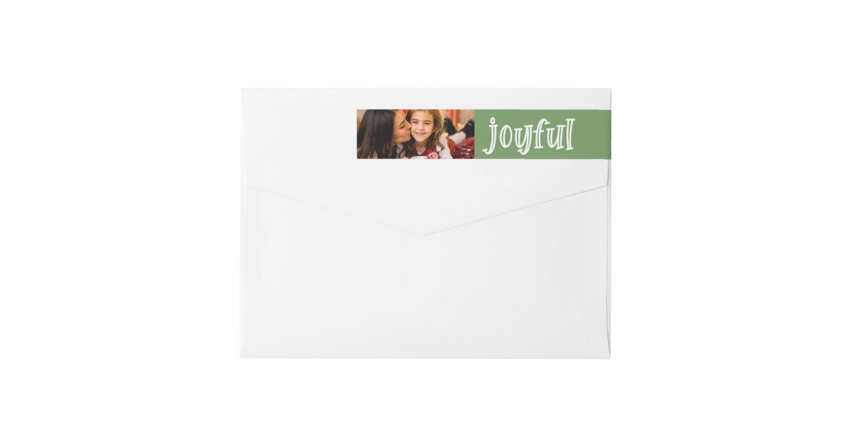 Holiday wrap around address labels