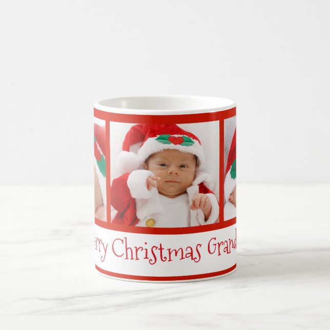 Photo Christmas Mug Coffee Cup for Grandma (Center)