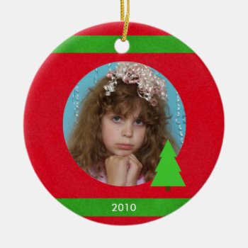 Photo Christmas Ornament With Year by ornamentsbyhenis at Zazzle