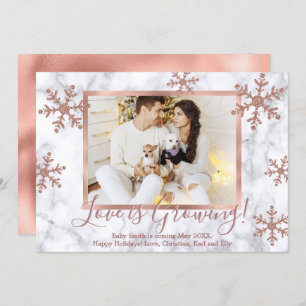 Photo Christmas Pregnancy Announcement Cards