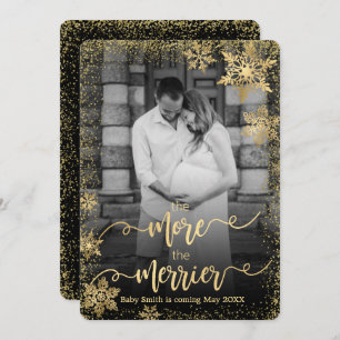 Photo Christmas Pregnancy Announcement Cards