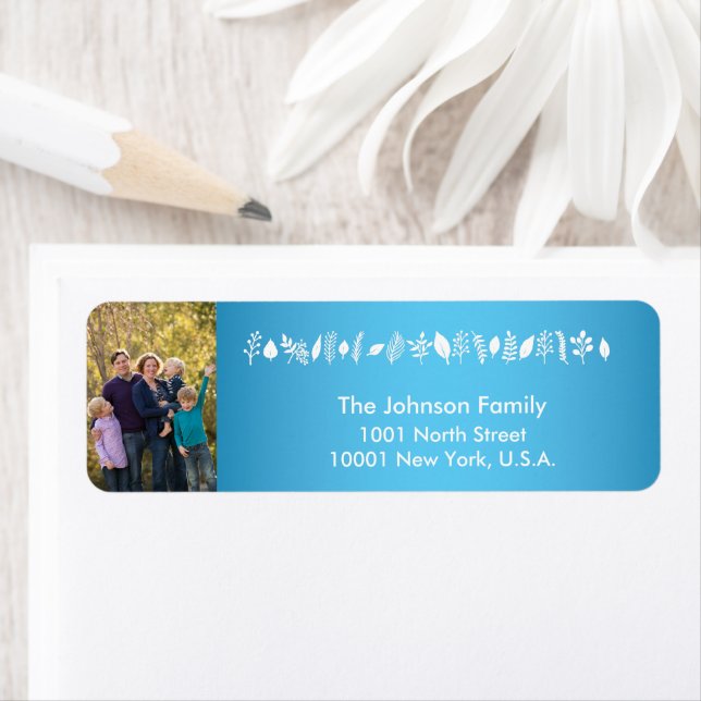 Photo Christmas Return Address Labels (Insitu)