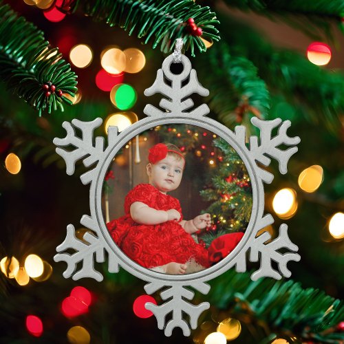 Photo Christmas Tree Gift Ornament Velvet Box