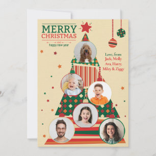 Photo Christmas Tree Ornament Card