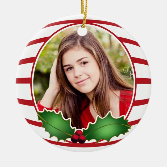 Photo Circle Ornament (Front)
