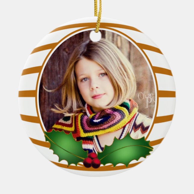 Photo Circle Ornament (Front)