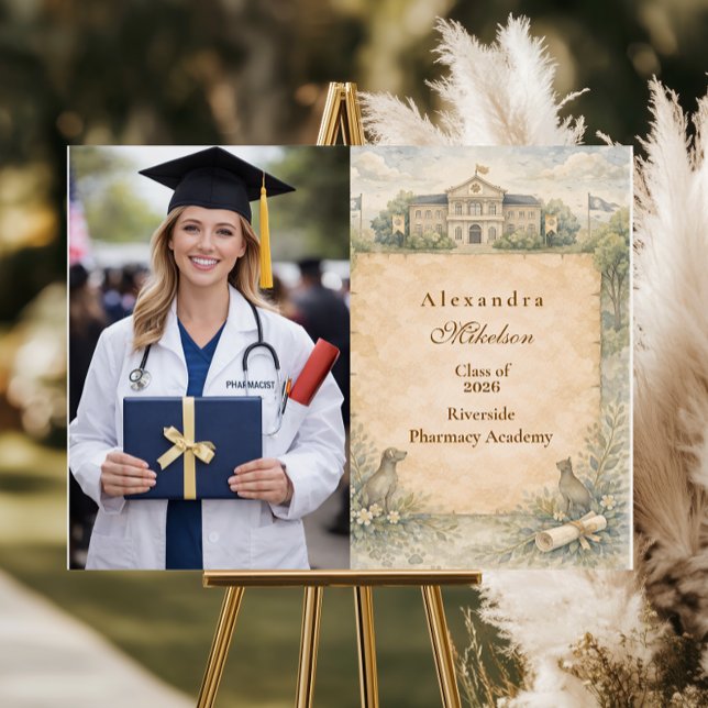 Photo Classic Veterinary School Graduation Foam Board (Creator Uploaded)
