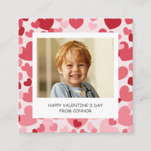 Photo Classroom Valentine Mini Card Personalized