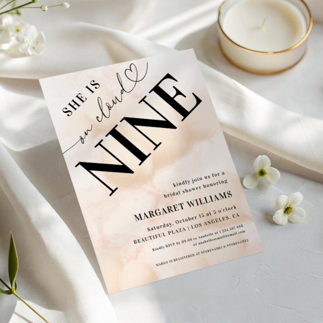 Photo Cloud Nine Bridal Shower Invitation (Creator Uploaded)