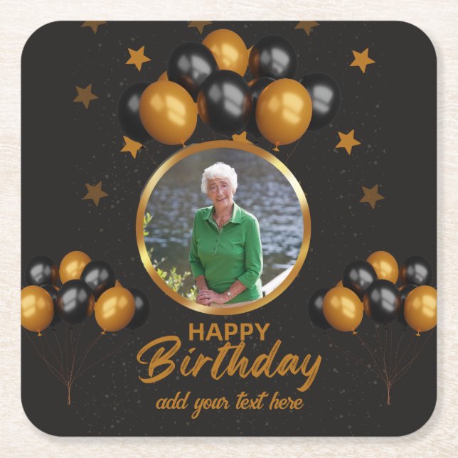 Photo Coasters For 70th Birthday (Front)