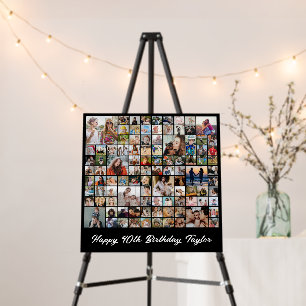 Photo Collage 100 Picture 12x12 18x18 24x24 Square Foam Board