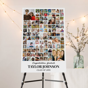 Photo Collage 100 Pictures 12x18 20x30 24x36 White Foam Board