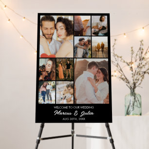 Photo Collage 10 Pictures 12x18 20x30 24x36 Black Foam Board