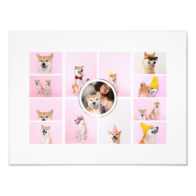 Photo Collage 13 Photographs Personalized Custom Print (Front)