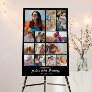 Photo Collage 15 Pictures 12x18 20x30 24x36 Black Foam Board