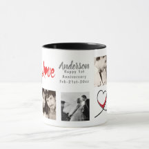 PHOTO COLLAGE 1st 5th 10th 15th Anniversary Modern