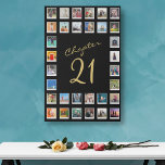 Photo Collage 21st Birthday Chapter 21 Large Faux Canvas Print<br><div class="desc">Commemorate this special milestone in someone's life with this unique and modern 21st birthday gift. Our large faux canvas print features a photo collage template that can be personalized to reflect your loved one's special day. With its vibrant colors, high-definition resolution, and timeless design, this print will make a distinctive...</div>