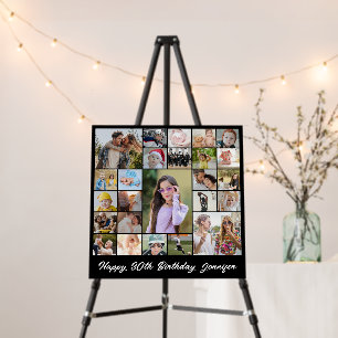Photo Collage 25 Pictures 12x12 18x18 24x24 Square Foam Board