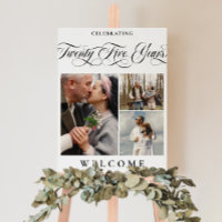 Photo Collage 25th Wedding Anniversary Welcome