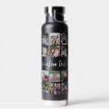 Photo Collage - 28 Photos All Over Pattern Grid Water Bottle | Zazzle