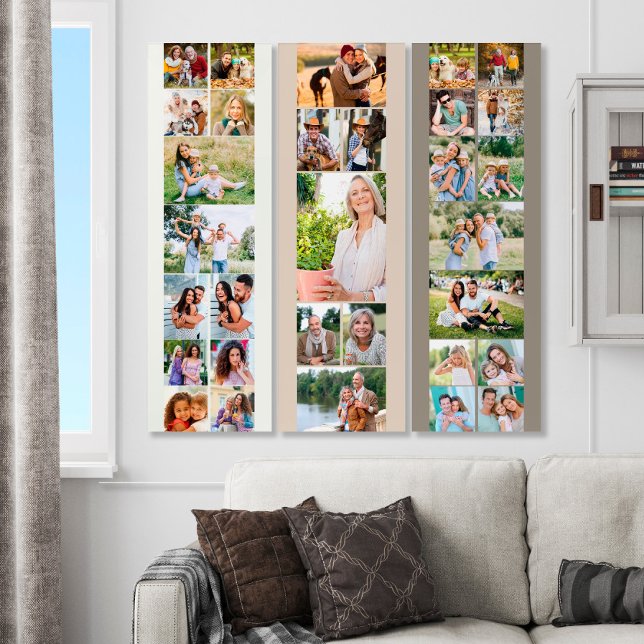 Photo Collage 31 Picture Neutral Cream Beige Triptych (Creator Uploaded)