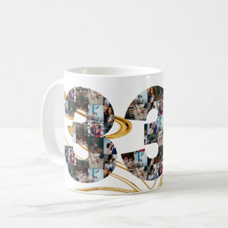 Photo collage 33 year anniversary gifts by year coffee mug