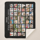 Photo Collage 45 Photos Personalized Black