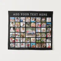 Photo Collage 45 Photos Personalized Custom Color Tapestry Zazzle